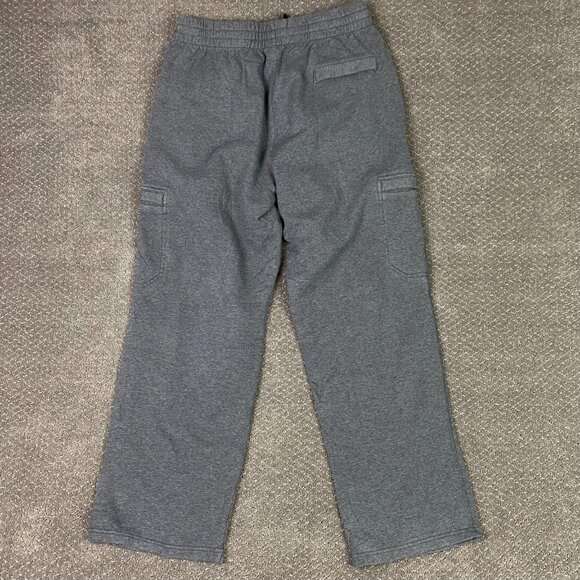 Nike Cargo Sweatpants Men's Large Gray Sportswear Club Fleece Joggers 586385 071 - Picture 4 of 14